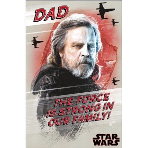 Поздравительная открытка Star Wars The Last Jedi Dad Birthday 
